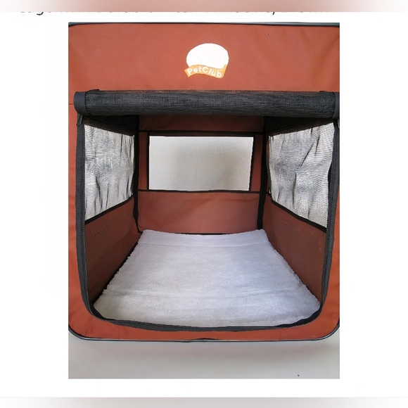 Go Pet Club Red-Orange Collapsible Dog Crate - Picture 2 of 10